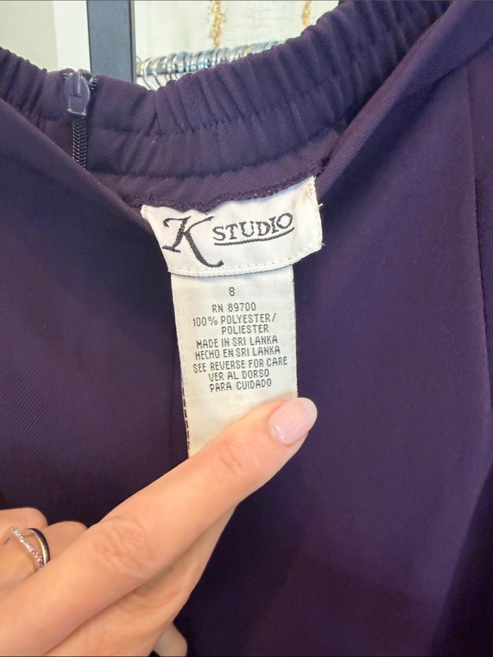 Purple 3 piece suit blazer set size 8 - Picture 5 of 5